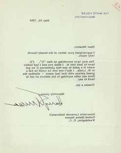 哈里·杜鲁门给莱弗里特·索尔顿斯托尔的信，1950年5月26日 