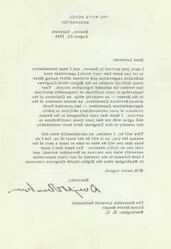 1954年8月23日，德怀特·艾森豪威尔致莱弗里特·索尔顿斯托尔的信 