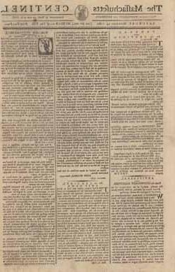 The Massachusetts Centinel Newspaper